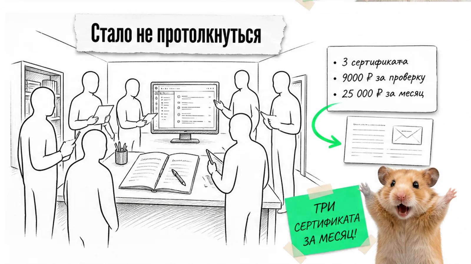 Календарь записи клиента, сертификат и подтверждение встречи